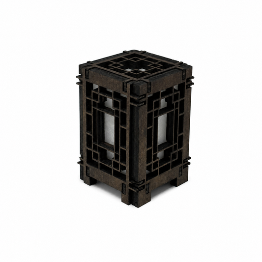 Mini Wooden Korean Lantern Table Decors Lamp- 1.5X1.5X2.5-A45