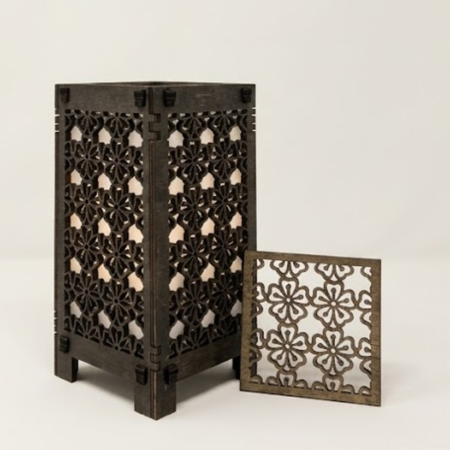 Floral Korean Lantern Lamp - 4x4x8 C