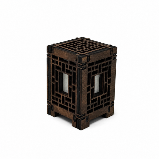 Mini Wooden Korean Lantern Table Decors Lamp- 1.5X1.5X2.5-A24