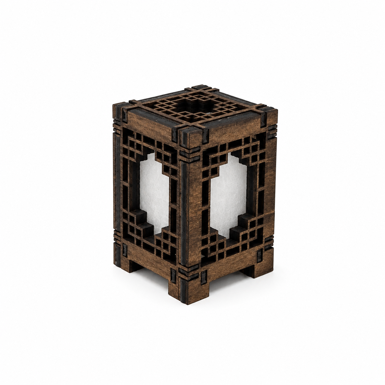 Mini Wooden Korean Lantern Table Decors Lamp- 1.5X1.5X2.5-A17
