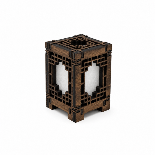 Mini Wooden Korean Lantern Table Decors Lamp- 1.5X1.5X2.5-A17