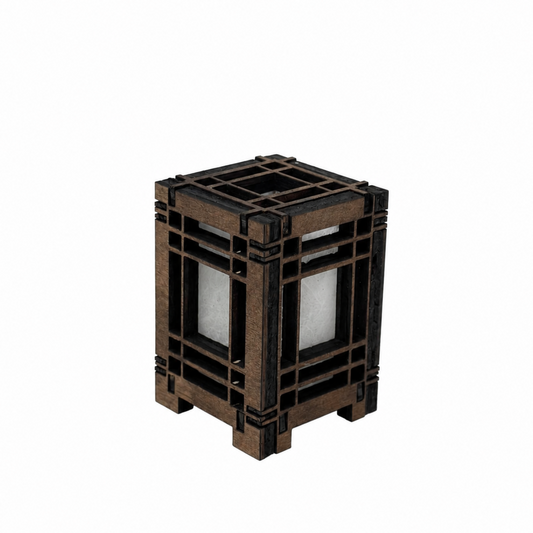 Mini Wooden Korean Lantern Table Decors Lamp- 1.5X1.5X2.5-A6