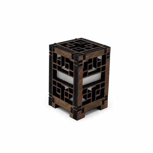Mini Wooden Korean Lantern Table Decors Lamp- 1.5X1.5X2.5-A10