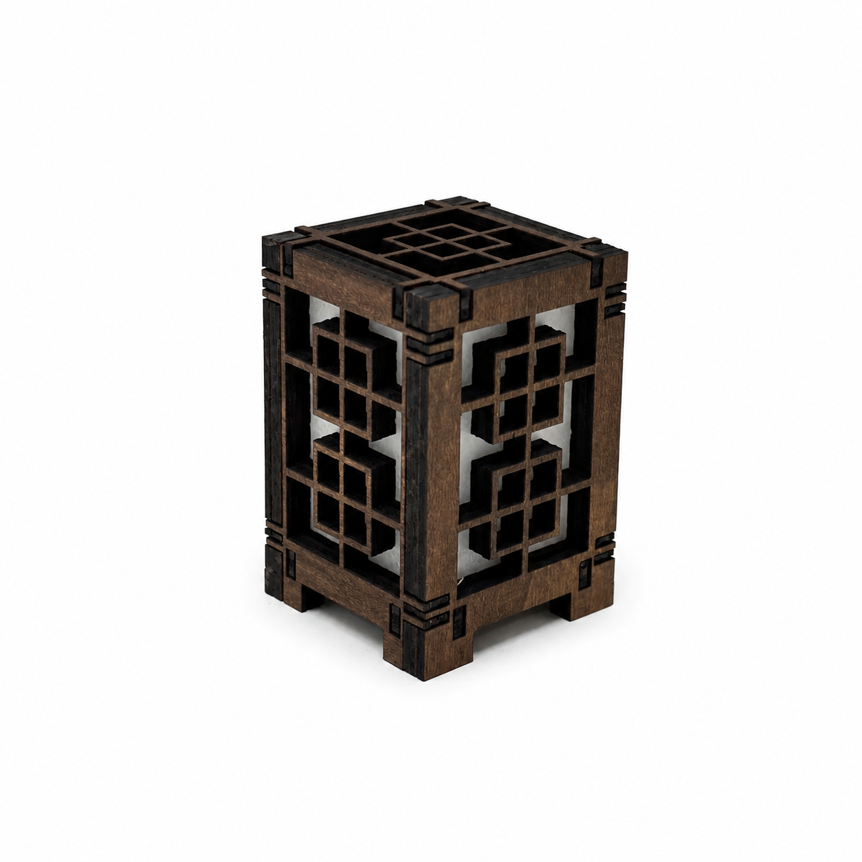 Mini Wooden Korean Lantern Table Decors Lamp- 1.5X1.5X2.5-A12