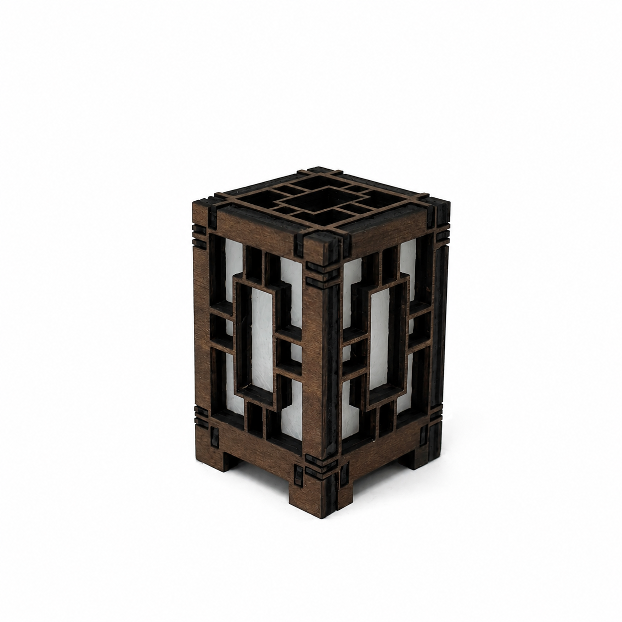 Mini Wooden Korean Lantern Table Decors Lamp- 1.5X1.5X2.5-A22