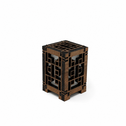Mini Wooden Korean Lantern Table Decors Lamp- 1.5X1.5X2.5-A36