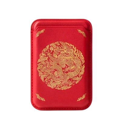Korean Royal Gonryongpo Tiger MagSafe-Compatible Leather Card Wallet Case