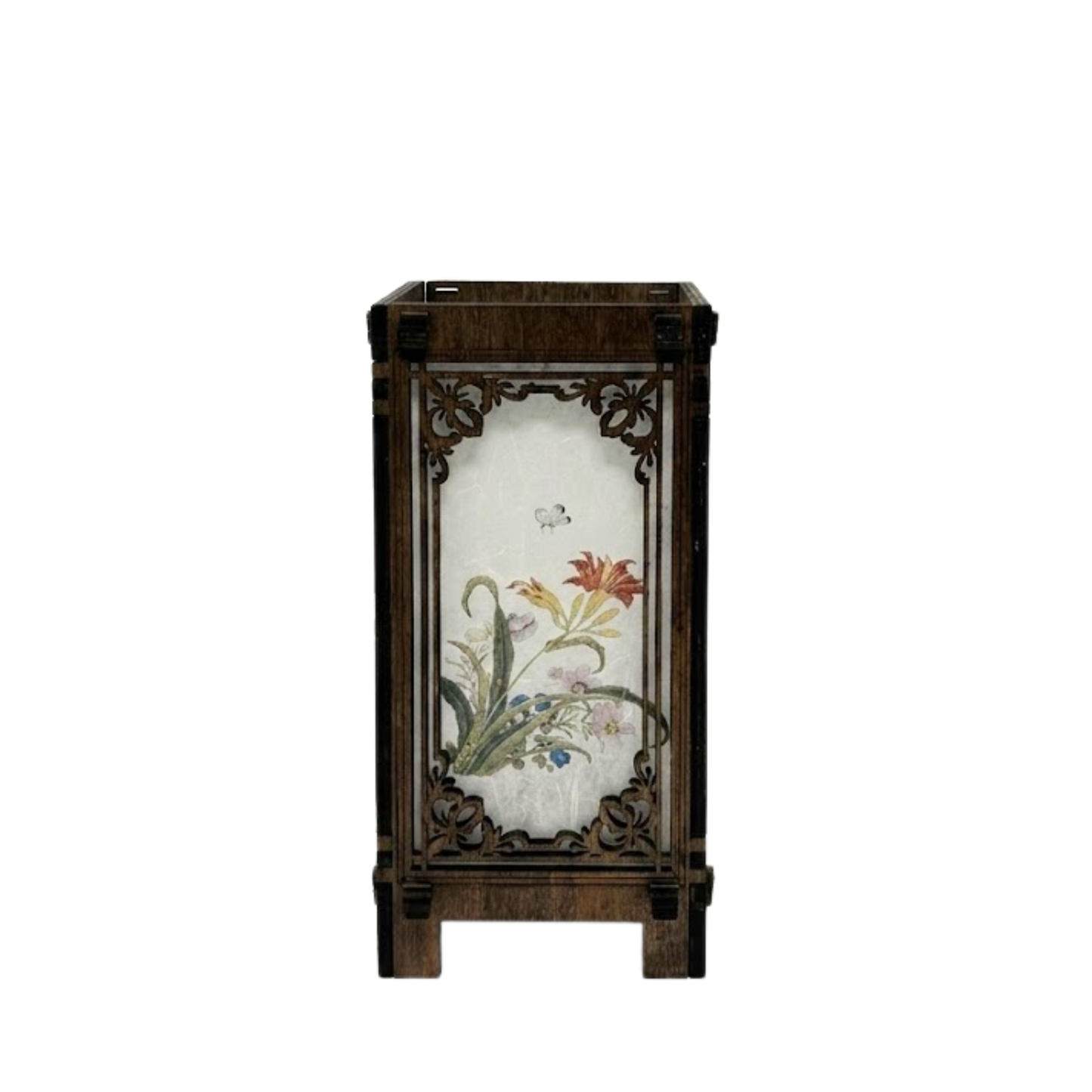 Floral Korean Lantern Lamp - 4x4x8 A