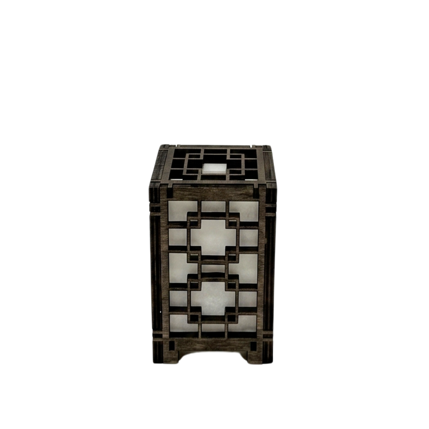 Korean Lantern Wood Lamp - 2.5X2.5X3.5-A