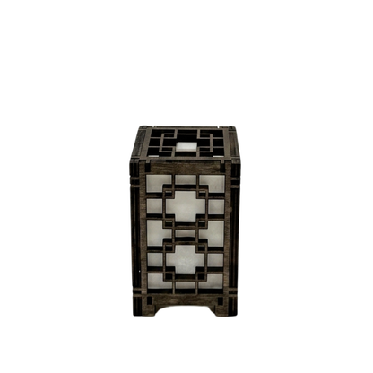 Korean Lantern Wood Lamp - 2.5X2.5X3.5-A