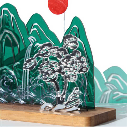 Korean Heritage Mountain Acrylic Display
