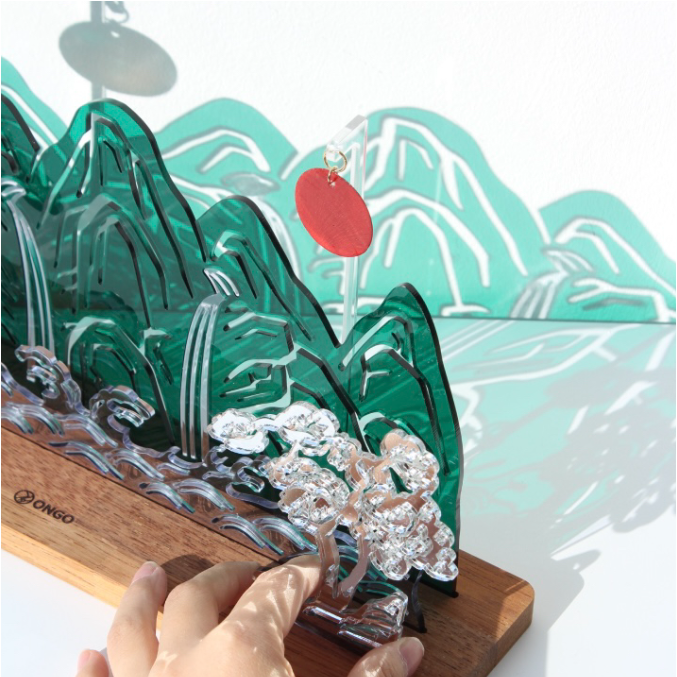 Korean Heritage Mountain Acrylic Display