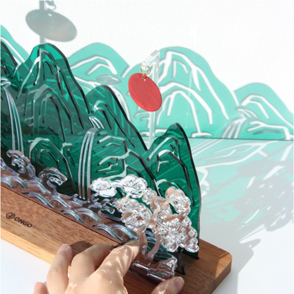 Korean Heritage Mountain Acrylic Display