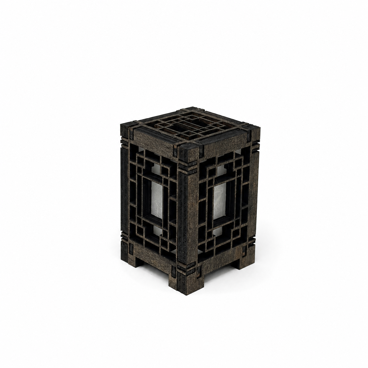 Mini Wooden Korean Lantern Table Decors Lamp- 1.5X1.5X2.5-A37