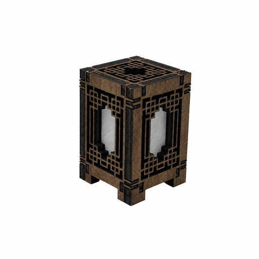 Mini Wooden Korean Lantern Table Decors Lamp- 1.5X1.5X2.5-A7