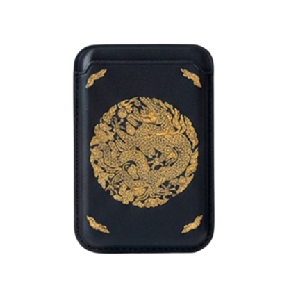 Korean Royal Gonryongpo Tiger MagSafe-Compatible Leather Card Wallet Case