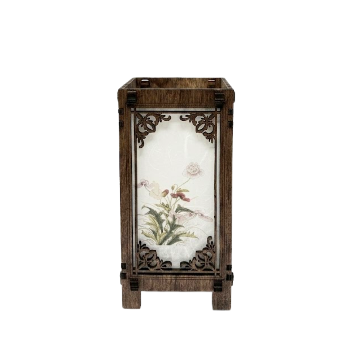 Floral Korean Lantern Lamp - 4x4x8 A