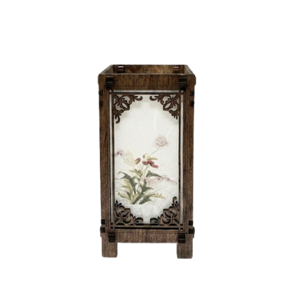 Floral Korean Lantern Lamp - 4x4x8 A