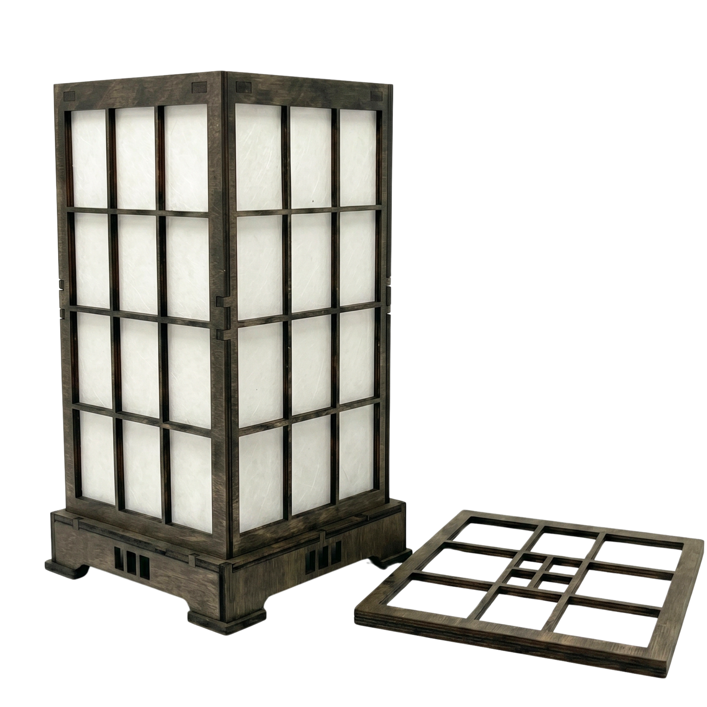Korean Traditional Wood Lantern 5.5x5.5x11 C