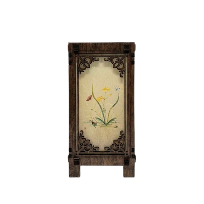 Floral Korean Lantern Lamp - 4x4x8 B