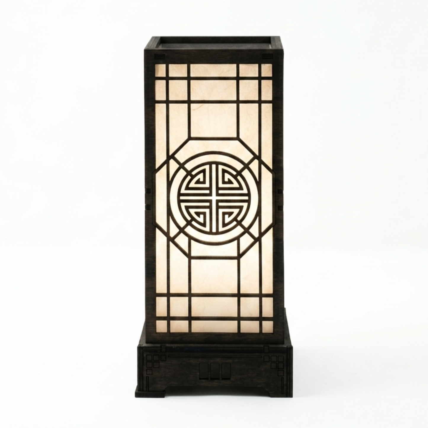 Korean Traditional Wood Lantern 6x6x13.5 A