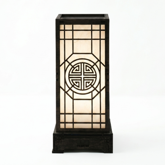 Korean Traditional Wood Lantern 6x6x13.5 A