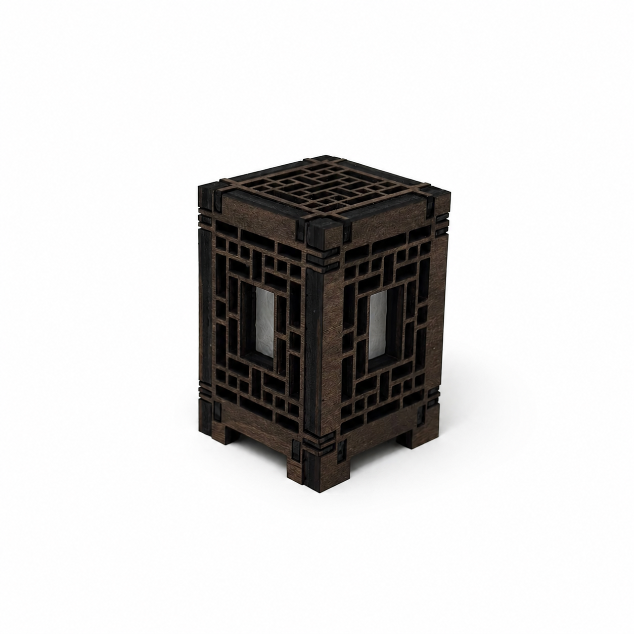 Mini Wooden Korean Lantern Table Decors Lamp- 1.5X1.5X2.5-A35