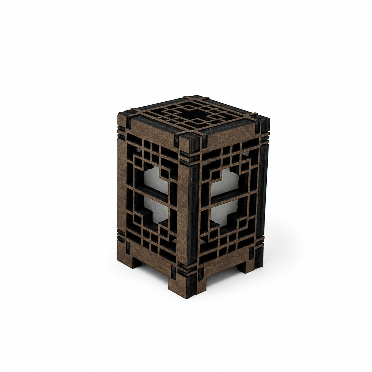 Mini Wooden Korean Lantern Table Decors Lamp- 1.5X1.5X2.5-A9