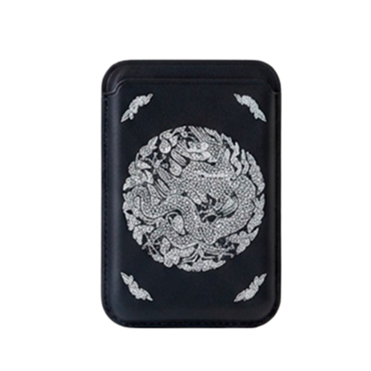 Korean Royal Gonryongpo Tiger MagSafe-Compatible Leather Card Wallet Case