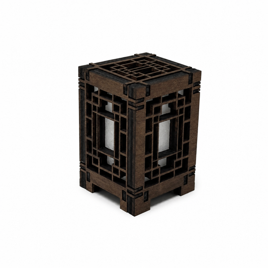 Mini Wooden Korean Lantern Table Decors Lamp- 1.5X1.5X2.5-A47