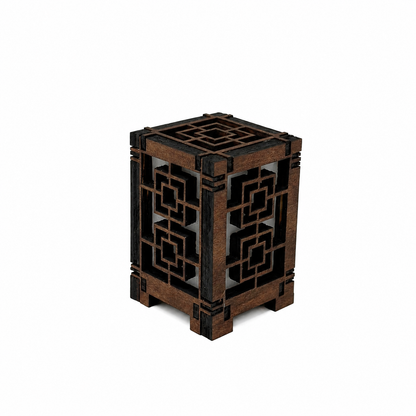 Mini Wooden Korean Lantern Table Decors Lamp- 1.5X1.5X2.5-A42