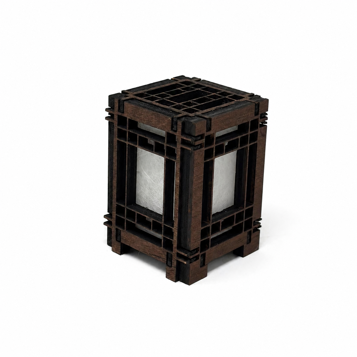 Mini Wooden Korean Lantern Table Decors Lamp- 1.5X1.5X2.5-A5