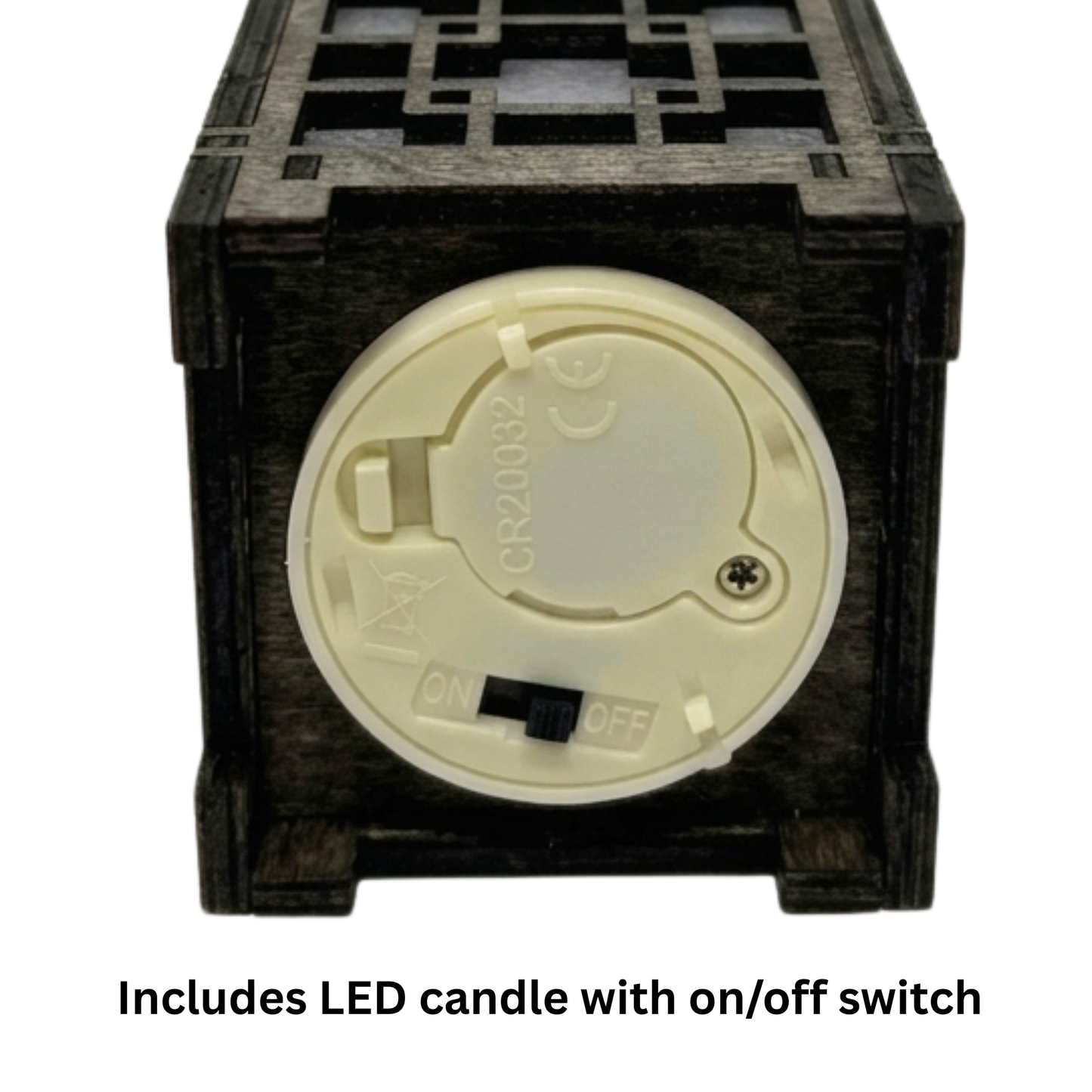Korean Traditional Wood Lantern - 2.5X2.5X3.5-B