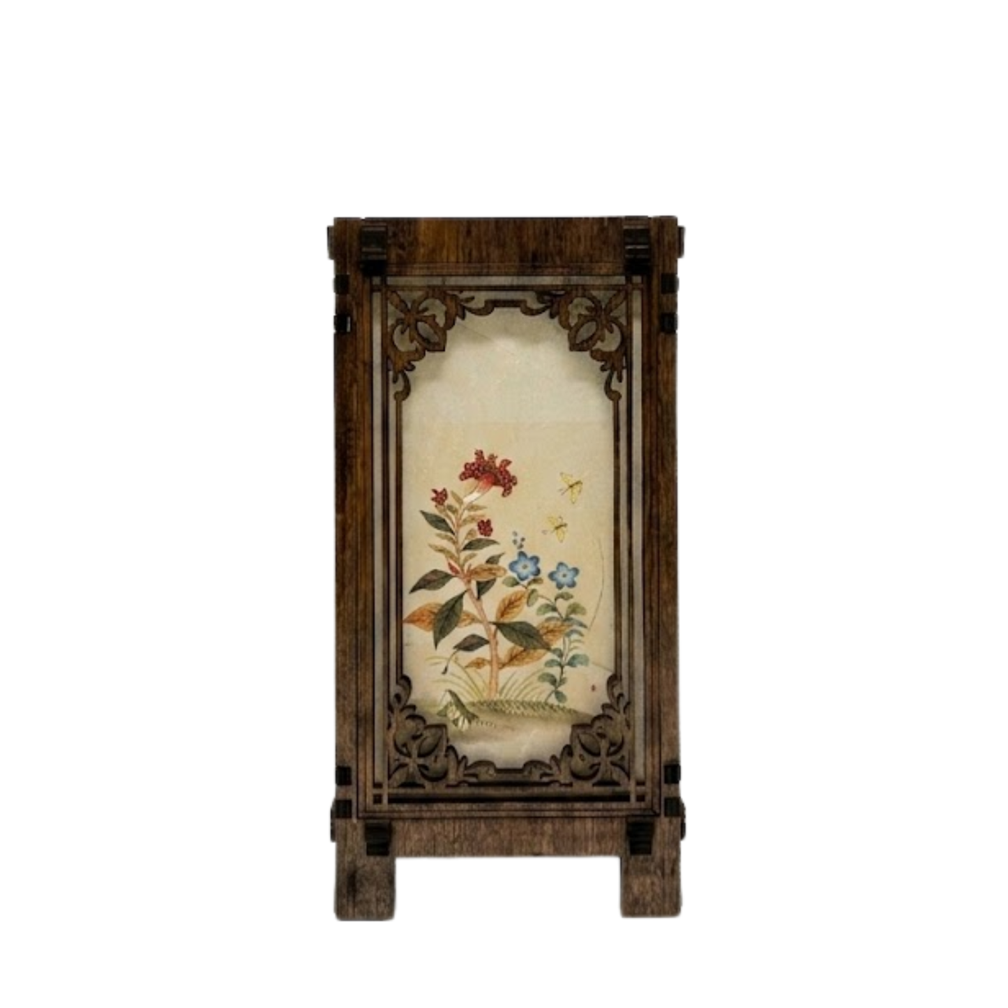 Floral Korean Lantern Lamp - 4x4x8 B