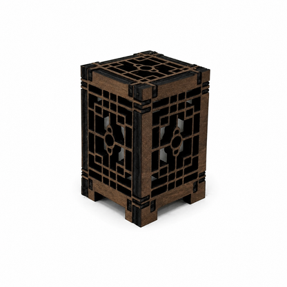 Mini Wooden Korean Lantern Table Decors Lamp- 1.5X1.5X2.5-A13