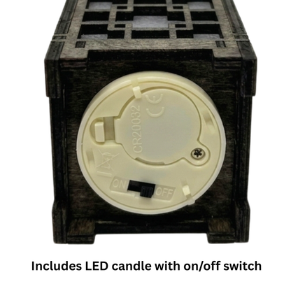 Korean Lantern Wood Lamp - 2.5X2.5X3.5-A