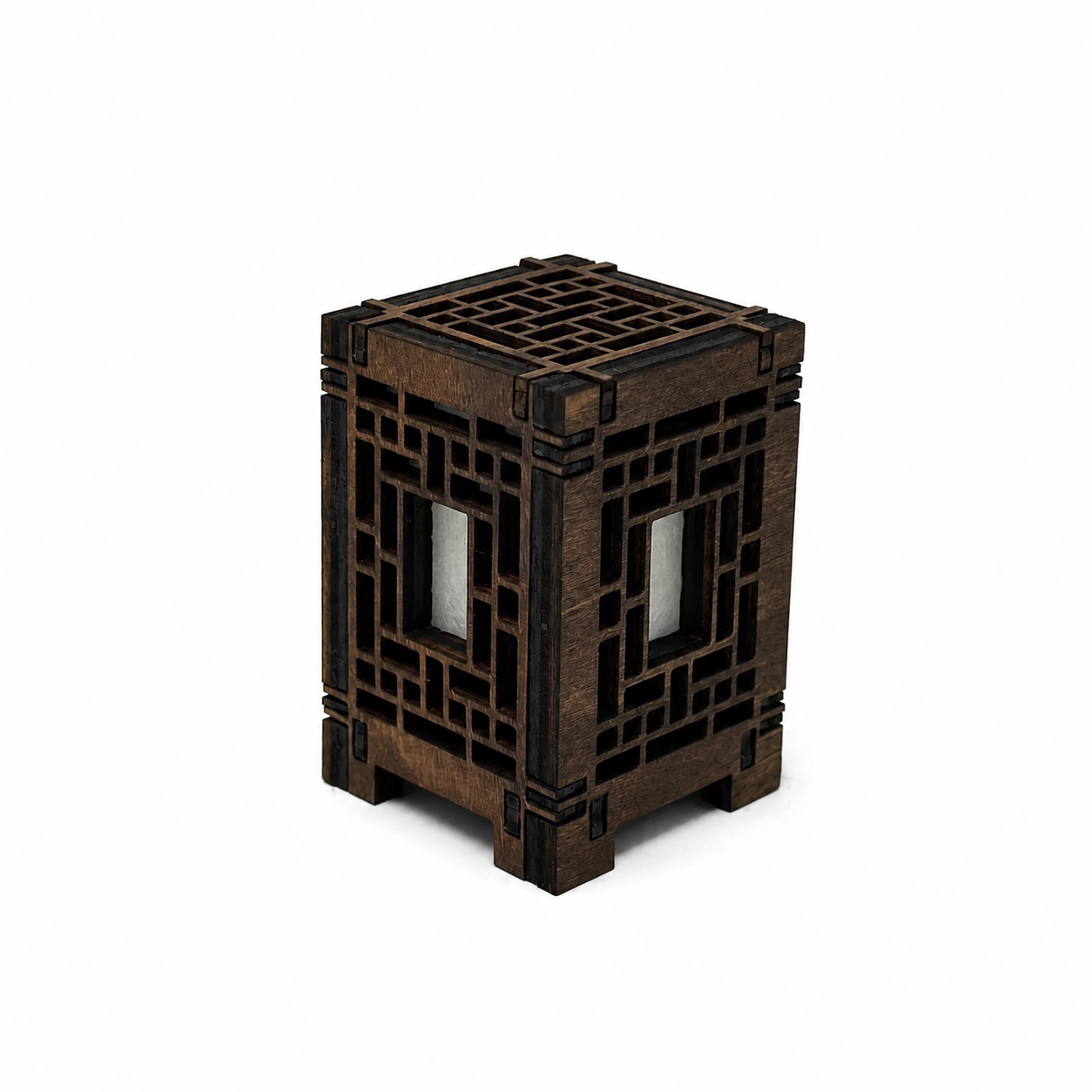 Mini Wooden Korean Lantern Table Decors Lamp- 1.5X1.5X2.5-A24