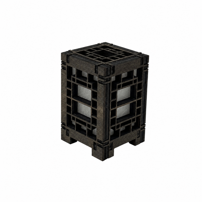 Mini Wooden Korean Lantern Table Decors Lamp- 1.5X1.5X2.5-A8