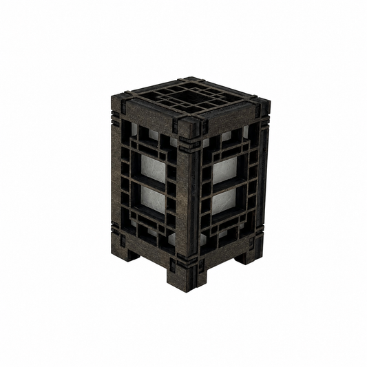 Mini Wooden Korean Lantern Table Decors Lamp- 1.5X1.5X2.5-A8