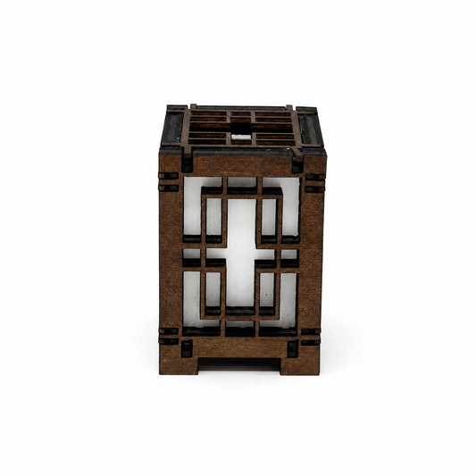 Mini Wooden Korean Lantern Table Decors Lamp- 1.5X1.5X2.5-A41