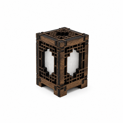Mini Wooden Korean Lantern Table Decors Lamp- 1.5X1.5X2.5-A17