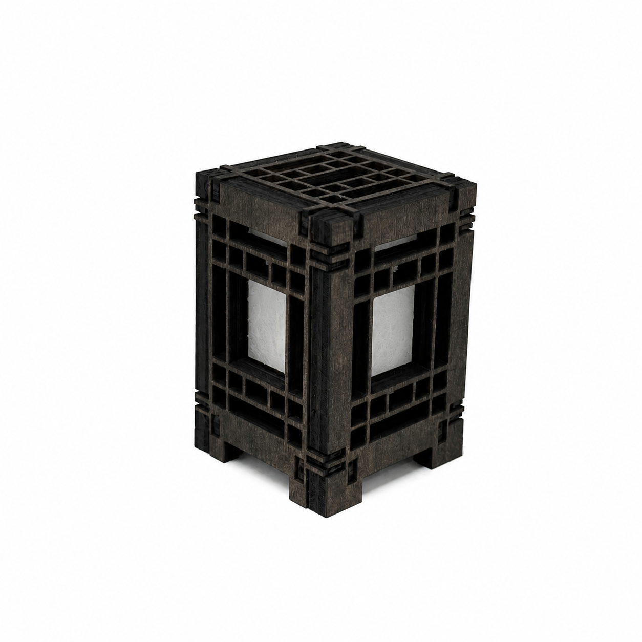 Mini Wooden Korean Lantern Table Decors Lamp- 1.5X1.5X2.5-A43
