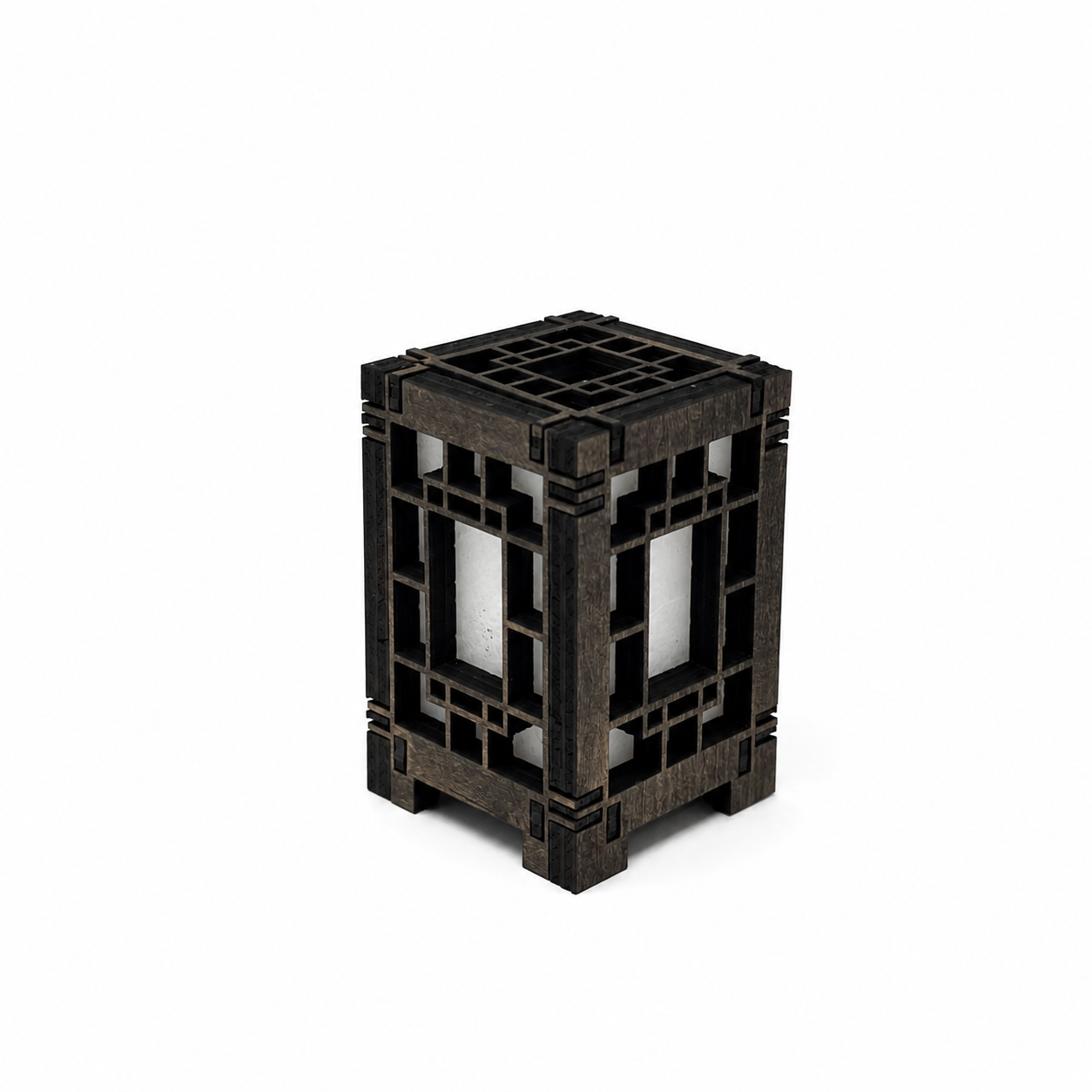 Mini Wooden Korean Lantern Table Decors Lamp- 1.5X1.5X2.5-A31