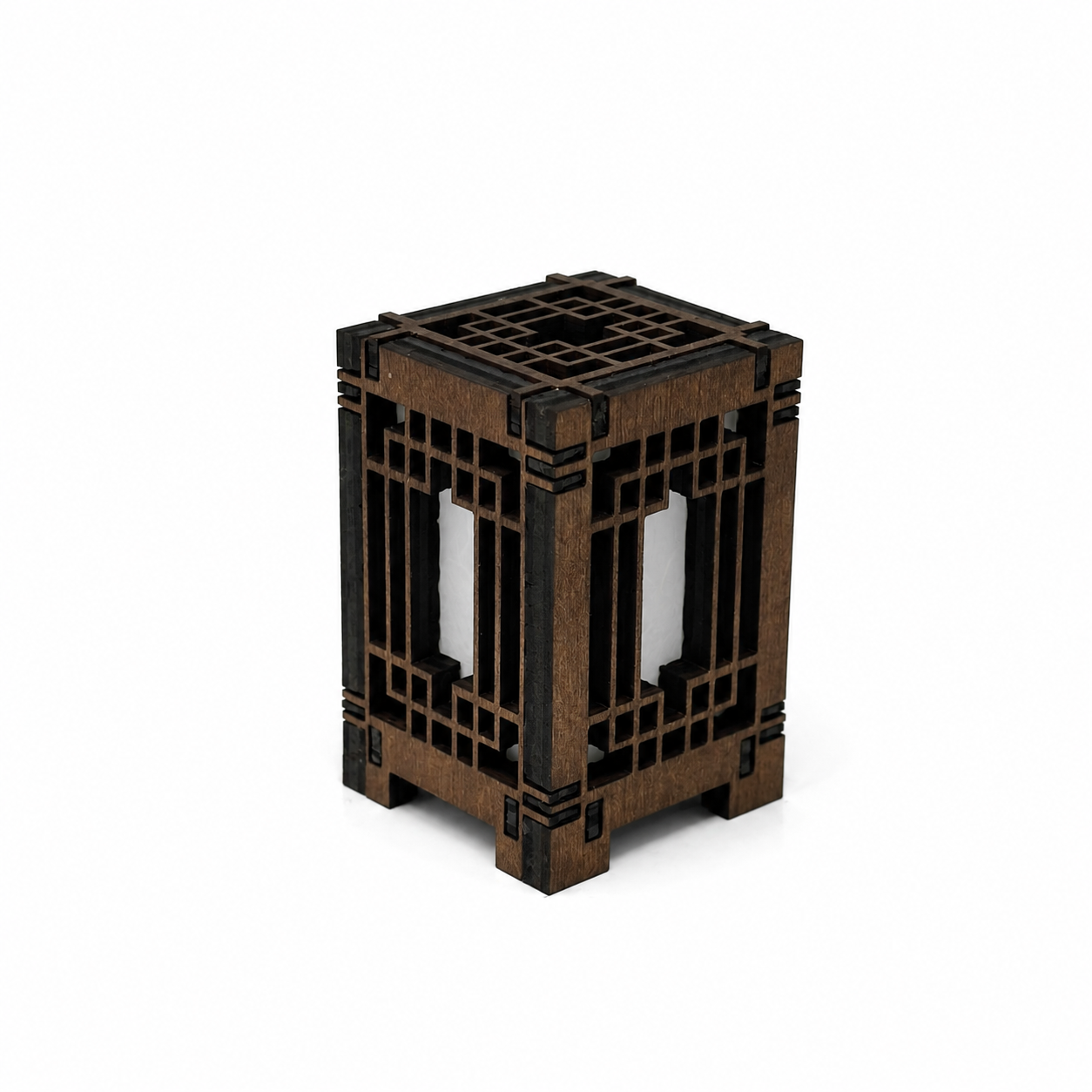 Mini Wooden Korean Lantern Table Decors Lamp- 1.5X1.5X2.5-A28