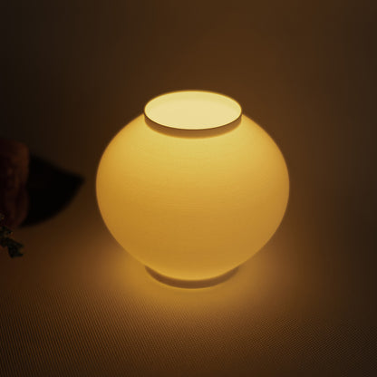 Cute Moon Jar Tea-light Miniature Lamp - Size Small