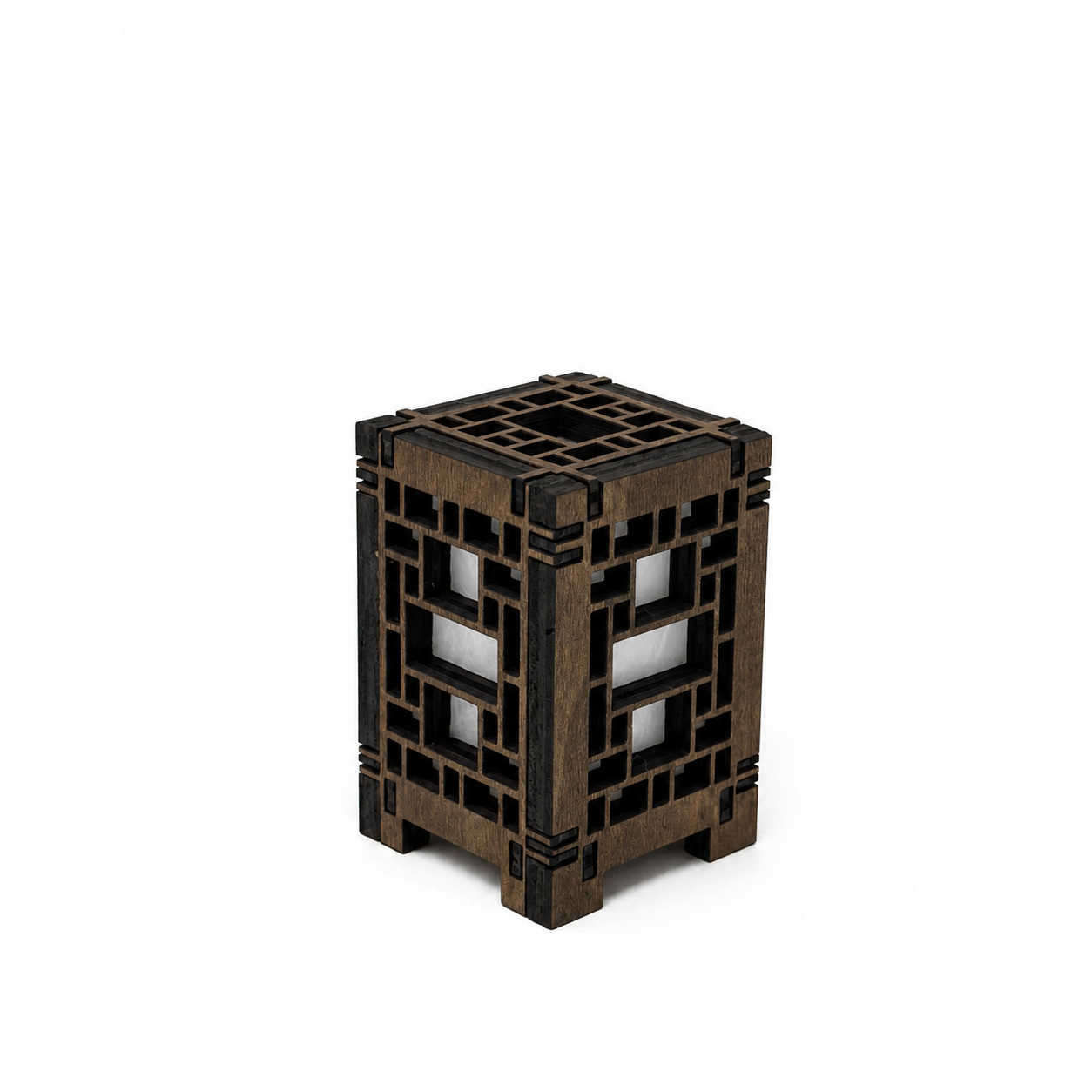 Mini Wooden Korean Lantern Table Decors Lamp- 1.5X1.5X2.5-A27