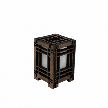Mini Wooden Korean Lantern Table Decors Lamp- 1.5X1.5X2.5-A6