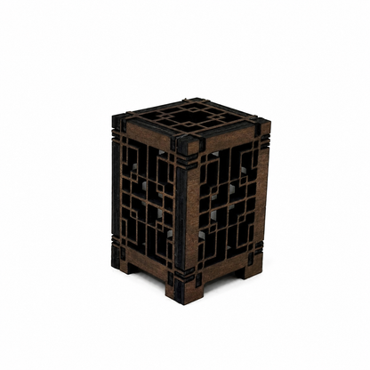Mini Wooden Korean Lantern Table Decors Lamp- 1.5X1.5X2.5-A39