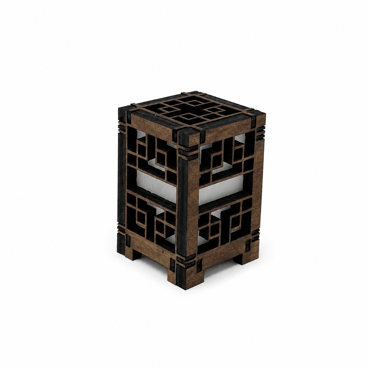 Mini Wooden Korean Lantern Table Decors Lamp- 1.5X1.5X2.5-A10