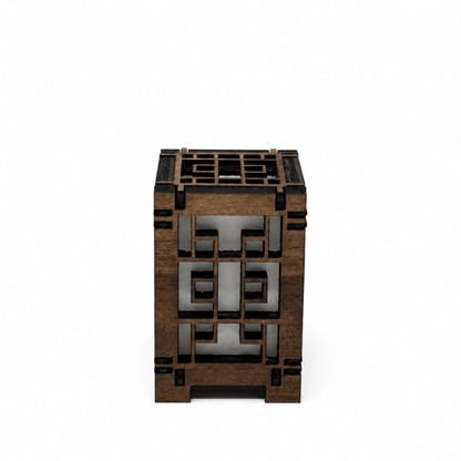 Mini Wooden Korean Lantern Table Decors Lamp- 1.5X1.5X2.5-A36